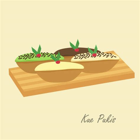Pukis Indonesia Traditional Cake Illustrations Royalty Free Vector