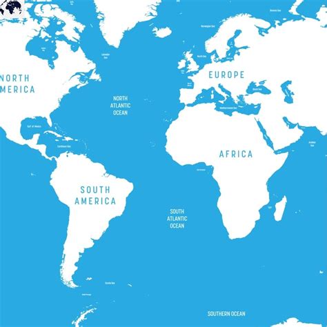 Printable World Map With Atlantic Ocean In Pdf Atlantic Ocean Ocean