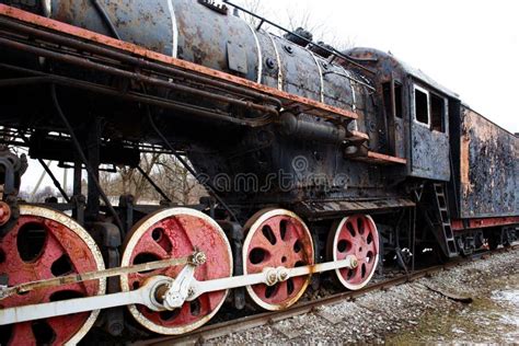 Old Rusty Steam Locomotive Stock Image Image Of Technology 53746591