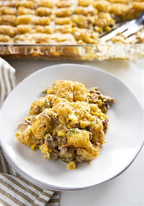 This tater tot casserole from delish.com is the best! BEST EVER TATER TOT CASSEROLE - delish28