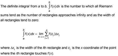 The Definition Of The Definite Integral And How It Works Dummies