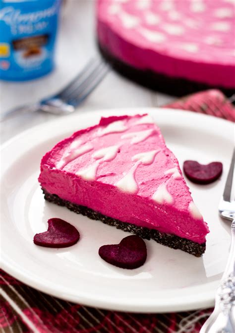 Omitting eggs from the recipe gives all the freedom in. No-Bake Vegan Yogurt Cheesecake with Beets | Light Orange Bean