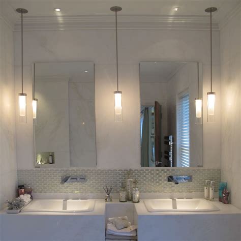 Hanging Pendant Lights Over Bathroom Vanity Unlikely Epic Bathrooms