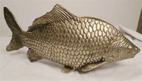 Vintage S Koi Carp Fish Napkin Letter Metal Holder Modello