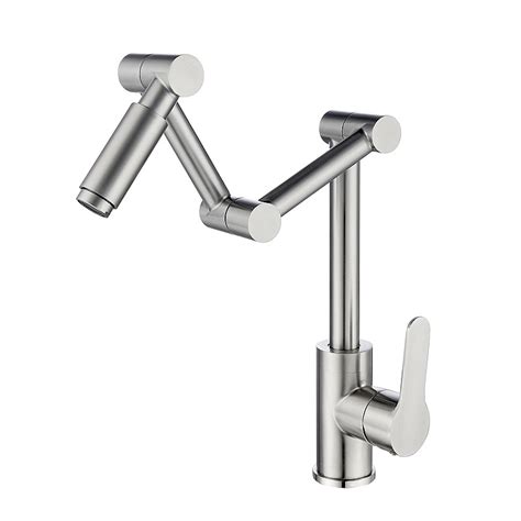 If you are looking to buy a kitchen faucet, here is the complete guide to help you choose the right if you are considering buying a new faucet for your kitchen, then you might already be starting to feel. Luxury Modern Stainless Steel 1-Handle 1-Hole Articulating ...