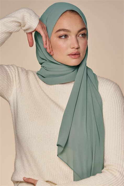 green chiffon hijab hijab sage green dress hijab fashion inspiration