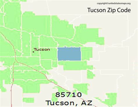 Tucson Zip Code Map Map Of Tucson Zip Codes