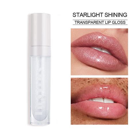 Teayason Glass Pearlescent With Glitter Lipstick Colorless Lip Gloss