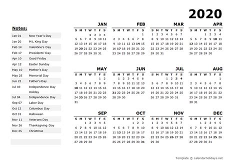 Yearly Calendar Templates