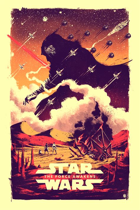 The Force Awakens X Poster Posse On Behance Star Wars Fan Art Star