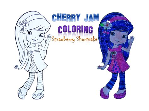 Cherry jam is one of the new characters of this series. Cherry Jam - Coloring (Strawberry Shortcake Series) - YouTube