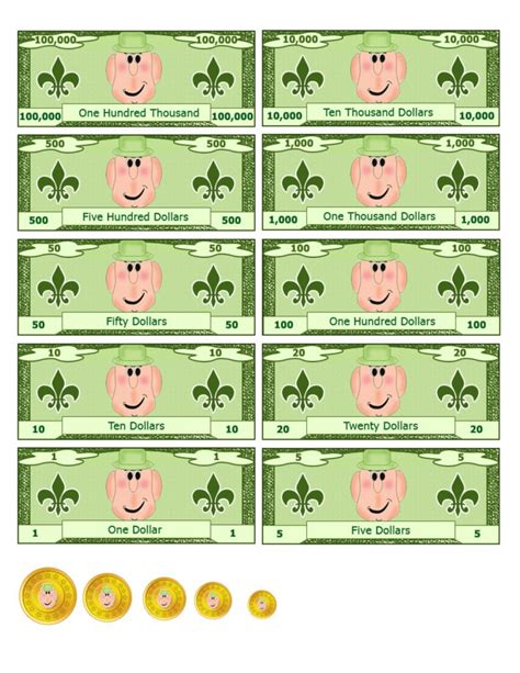 Printable Play Money For Kids Activity Shelter Printable Play Money
