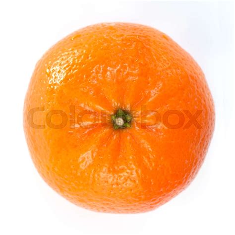 Orange Isolated On White Stock Image Colourbox