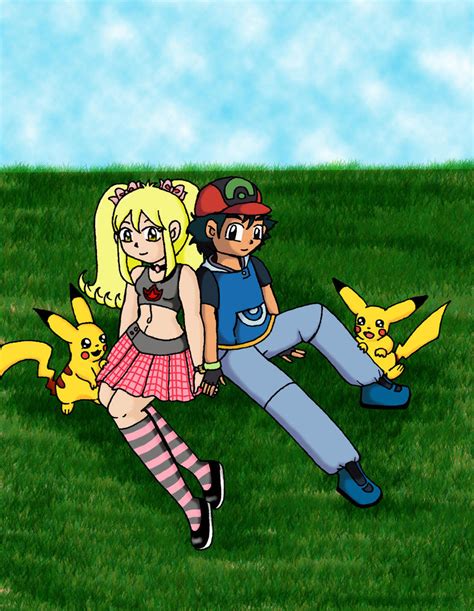 Cynthia And Ash By Sandapolla On Deviantart