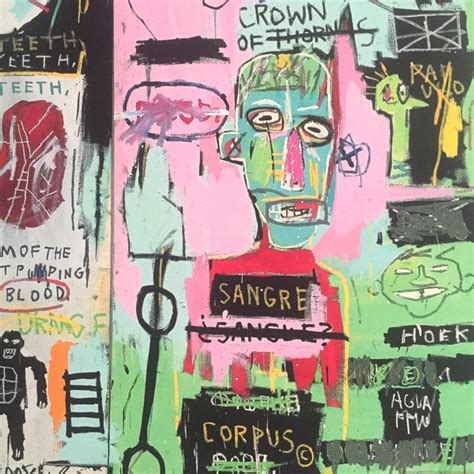 Jean Michel Basquiat Original Pop Art Lithograph Print In Italian