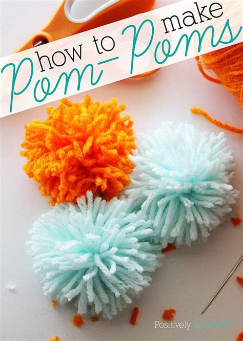How To Make Yarn Pom Poms How To Make A Pom Pom Yarn Pom Pom Diy