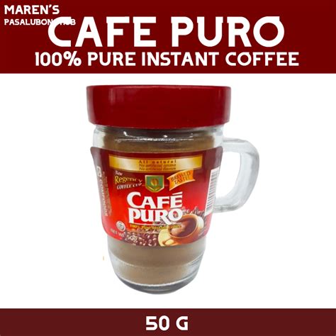 Cafe Puro 100 Pure Instant Coffee Lazada Ph