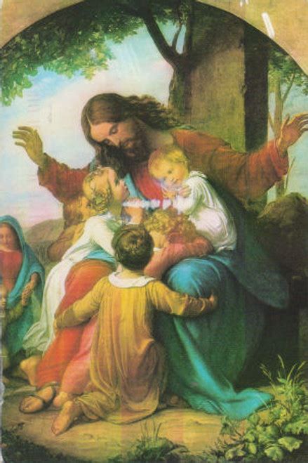 Jesus With The Children Framed Art