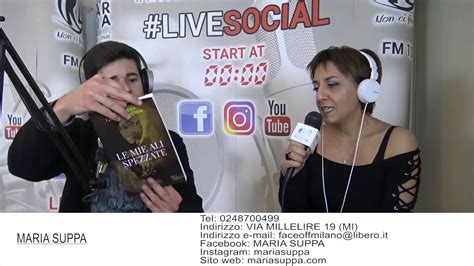 Intervista A Maria Suppa Su Live Social Radio Lombardia Youtube