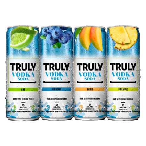 Truly Vodka Soda Classic Ready To Drink Cocktail Variety Pack 8 Cans 12 Fl Oz Kroger