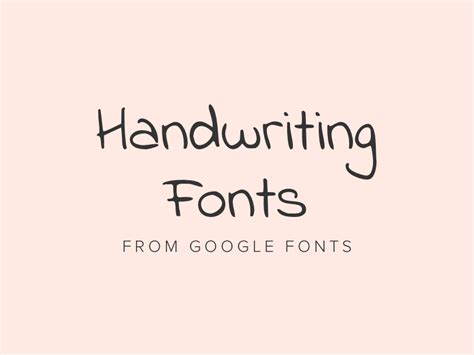 Now that you're a cursive genius, let's look at some of the most popular fonts for this year. Best free handwriting fonts from Google Fonts 2020 ...