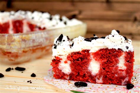 julia y sus recetas poke cake red velvet