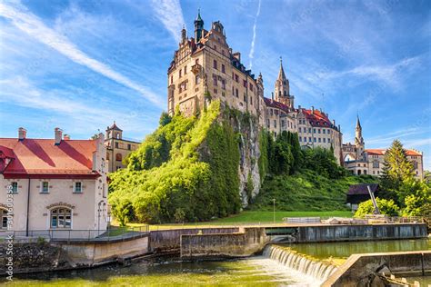 Sigmaringen Castle On Rock Germany This Famous Gothic Castle Is