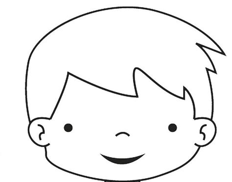 Dibujos Para Colorear De Caritas De Niños Y Niñas Hábitos De Niños