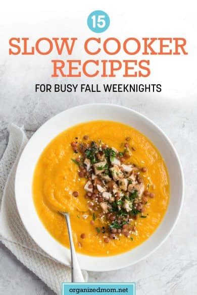 15 Fall Slow Cooker Recipes For Busy Weeknights The Organized Mom