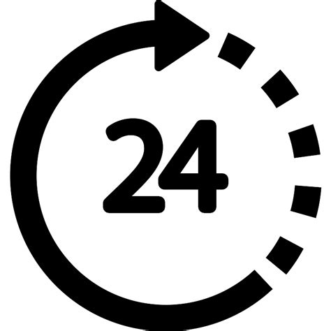 24 Hours Support Vector Svg Icon Svg Repo