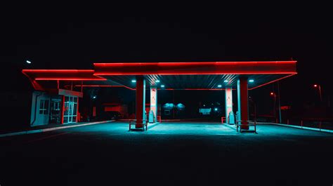 Neon Gas Station Wallpapers Wallpaper Cave