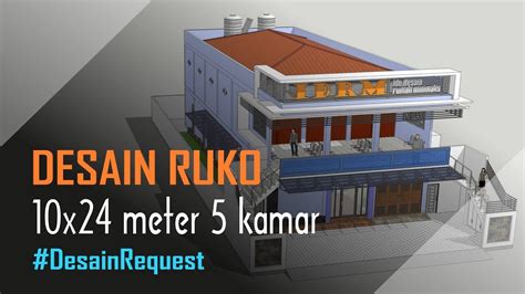 Desain rumah dengan garasi dan carport. DESAIN RUKO Minimalis 10x24 - 2 Lantai 5 Kamar (Lahan ...