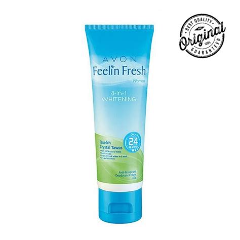 Avon Feelin Fresh 4 In 1 Whitening Quelch Crystal Tawas Deodorant Cream