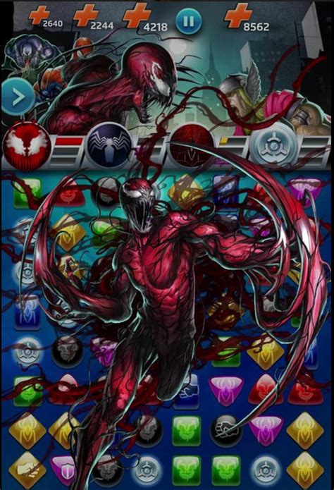 The Venom Site Carnage Joins Marvel Puzzle Quest Game