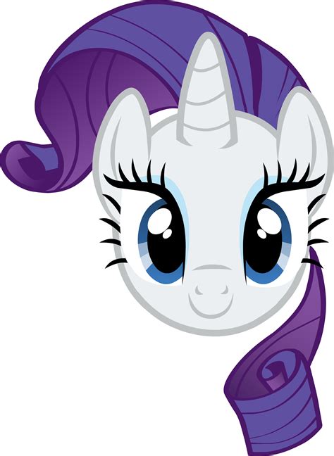Pony Clipart Mlp Rarity My Little Pony Rarity Head Png Download