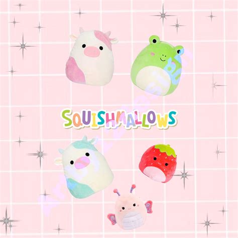 Squishmallow Phone Wallpaper Cute Preppy Aesthetic Cow Animal Etsy