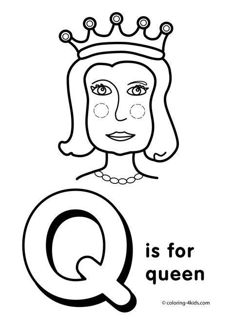 Coloring Pages Letter Q Coloring Home