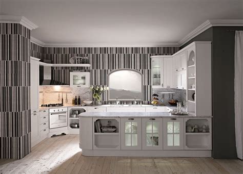 These cabinets are very attractive and unique to many of their counterparts. Enhance your Kitchen Look with Wallpaper Borders | Italian ...