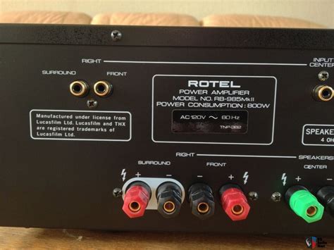 Rotel Rb 985 Mkii 5 Channel Amplifier Price Reduced Photo 2502959