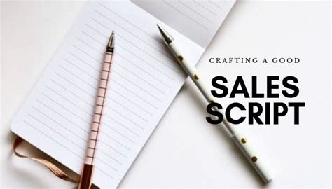 Writing Your Sales Script Sales In The Startup