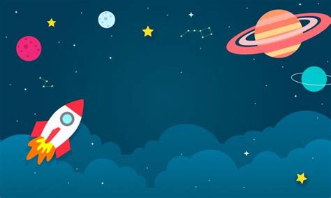 Outer Space Background Vector Illustration Premium Vector Space
