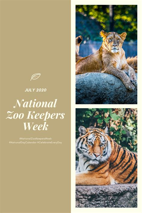 National Zoo Keeper Week In 2020 Zoo Keeper Zoo Wildlife