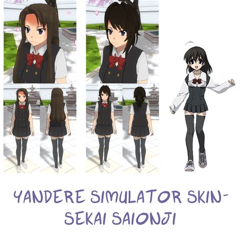 Yandere Simulator Sekai Saionji Skin By Imaginaryalchemist On Deviantart