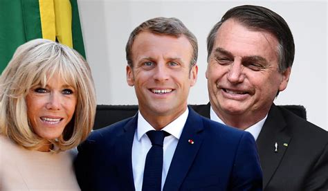 Macron and his wife brigitte leave the polling station after voting for the second round of the elections today 'Sad For Brazil': Macron Hits Back At Bolsonaro's Comments ...