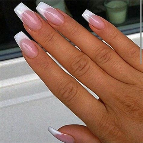 Untitled French Tip Acrylic Nails French Manicure Nails French Acrylic Nails