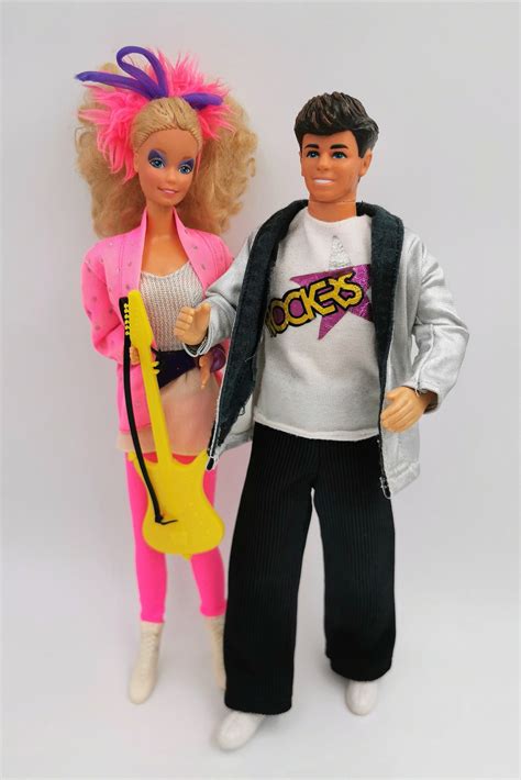 1986 Barbie The Rockers Barbie Derek Fashion Doll Mattel Etsy