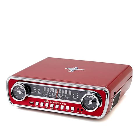 Ion Audio 1965 Ford Mustang Lp Classic Car Turntable Usb Record Player