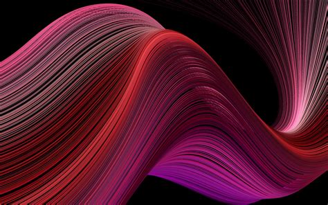 Macbook Air Wallpaper 4k Retina 2020 Waves Red