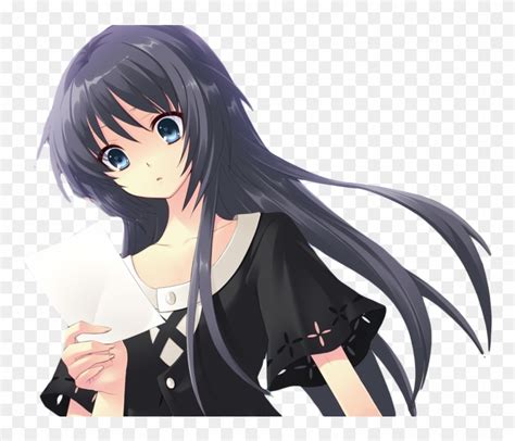 Cute Girl Png File Anime Hand Holding Paper Clipart