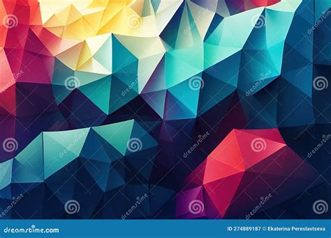 Colorful Background With Geometric Shapes Abstract Geometric